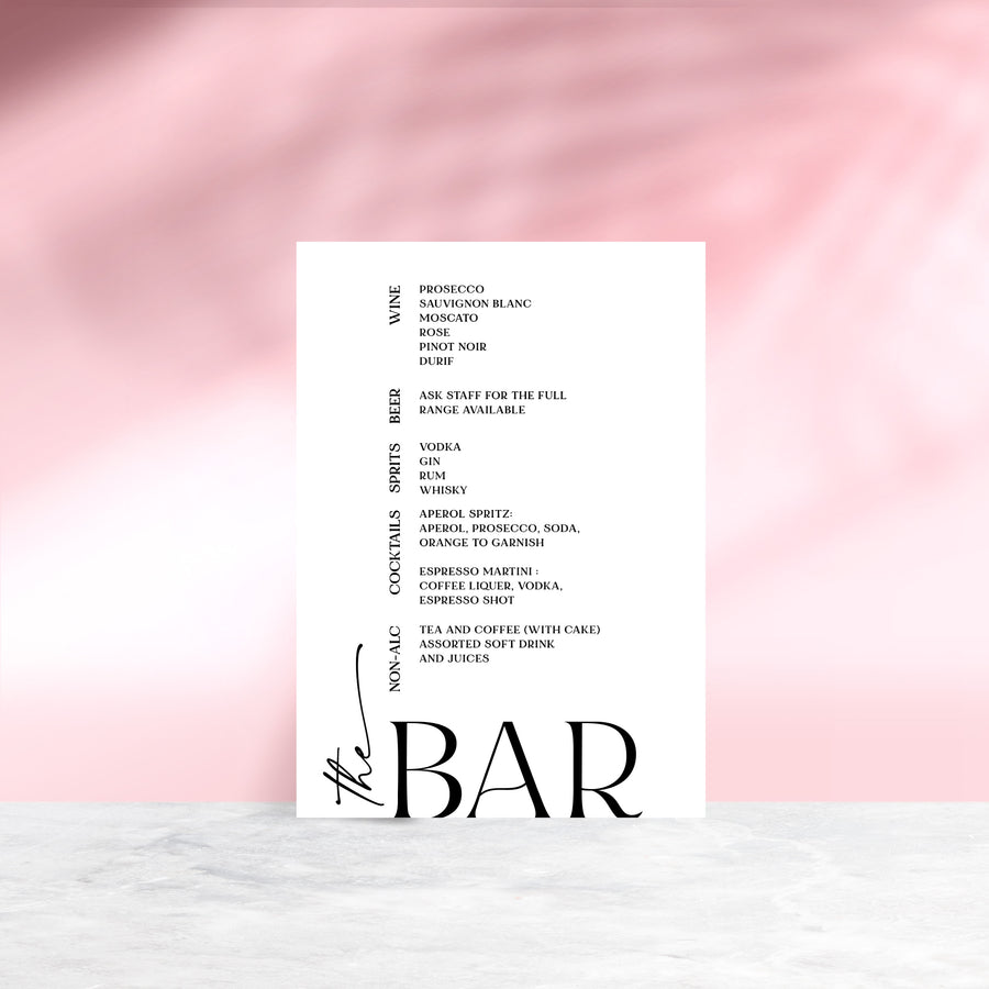 Always Bar Sign