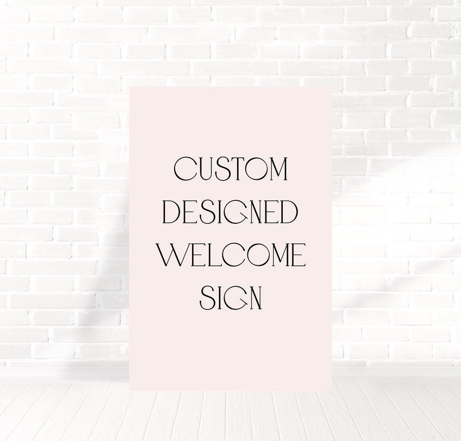 Custom Wedding Welcome Sign 60x90cm