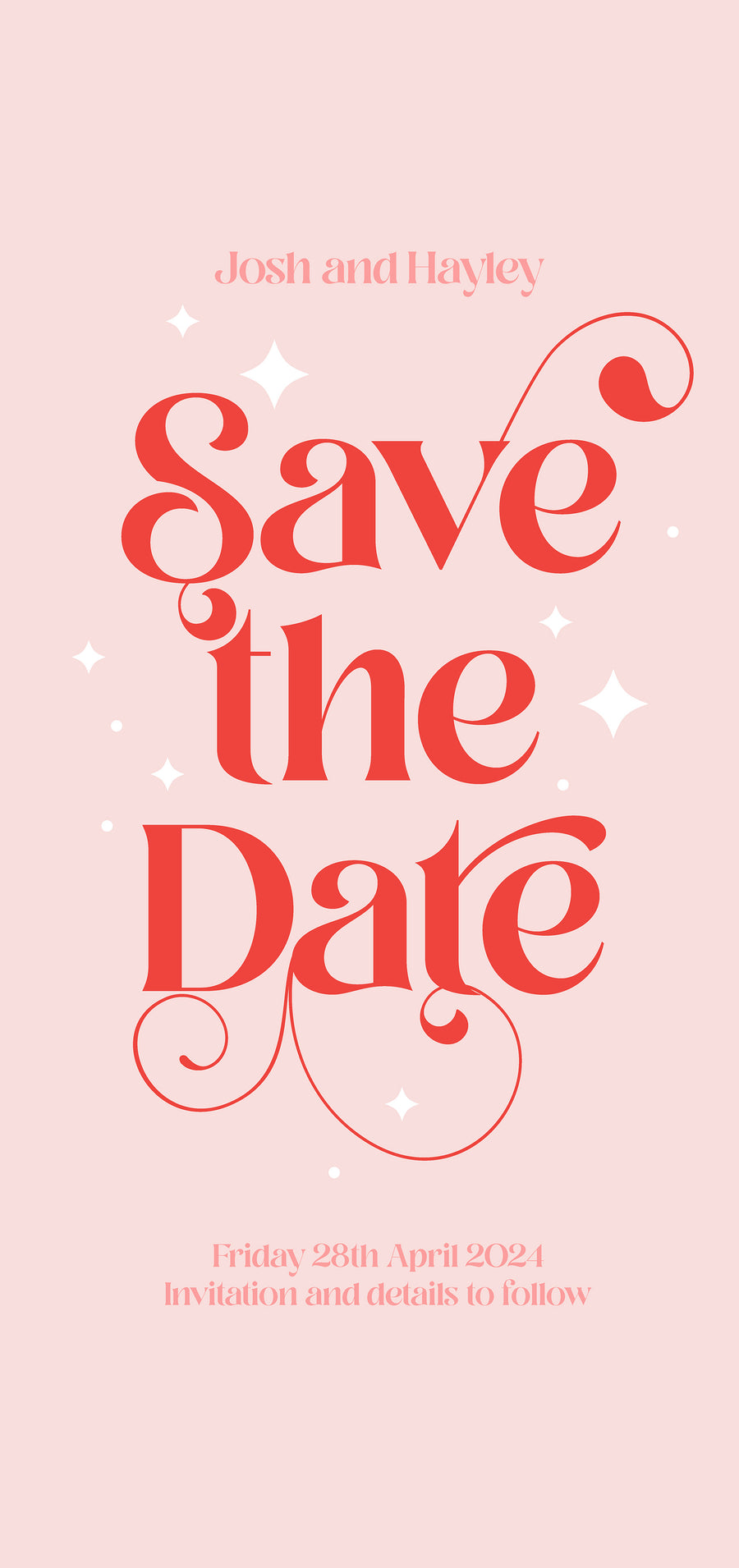 Digital E-vite: Retro Disco Save the date