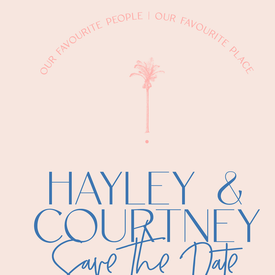 Digital E-vite: Our Favourite Place Save the date
