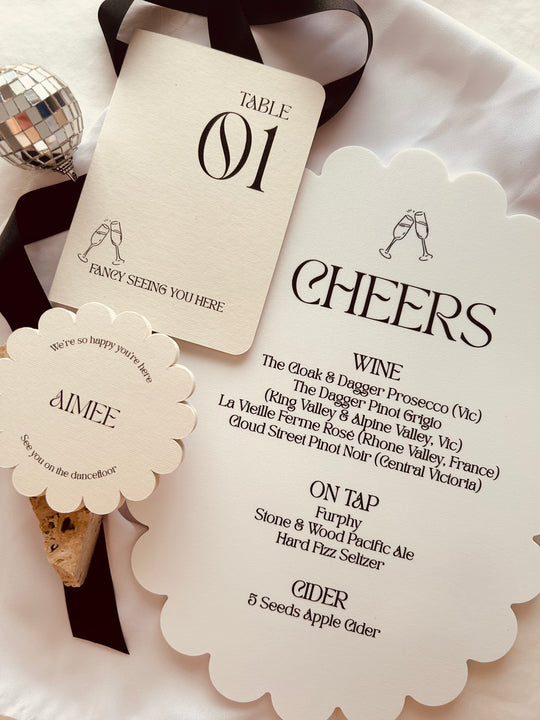 CUSTOM ON-THE-DAY STATIONERY