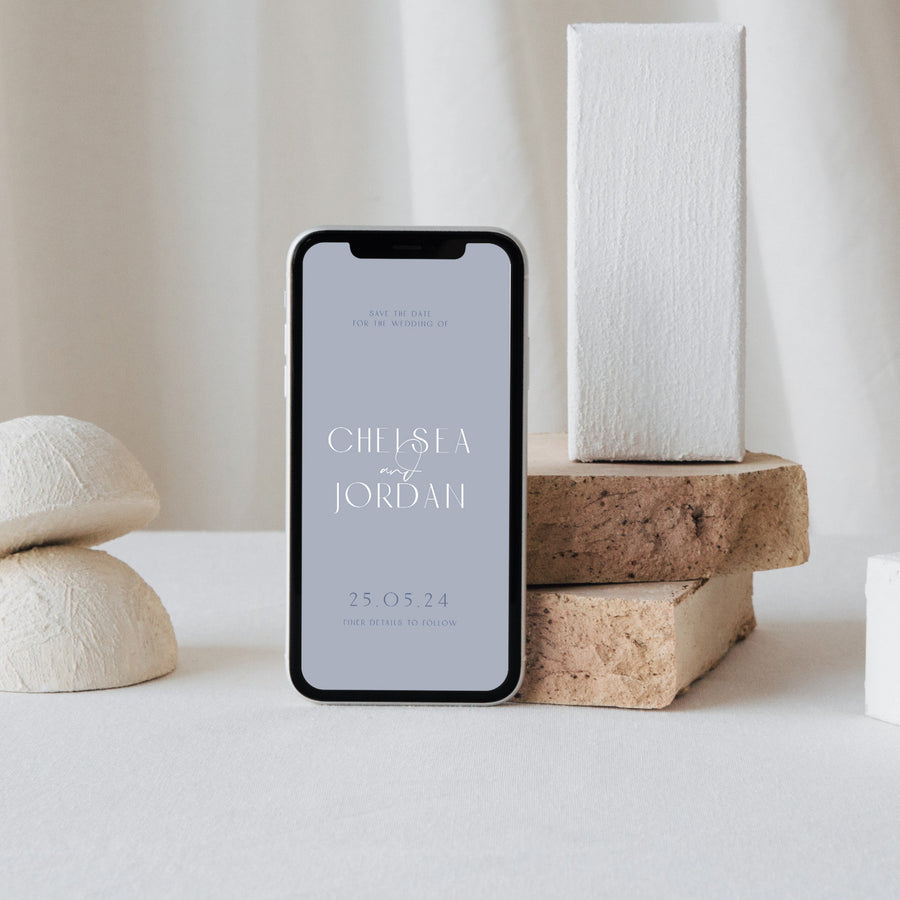 Digital E-vite: Modern Romantic Save the date