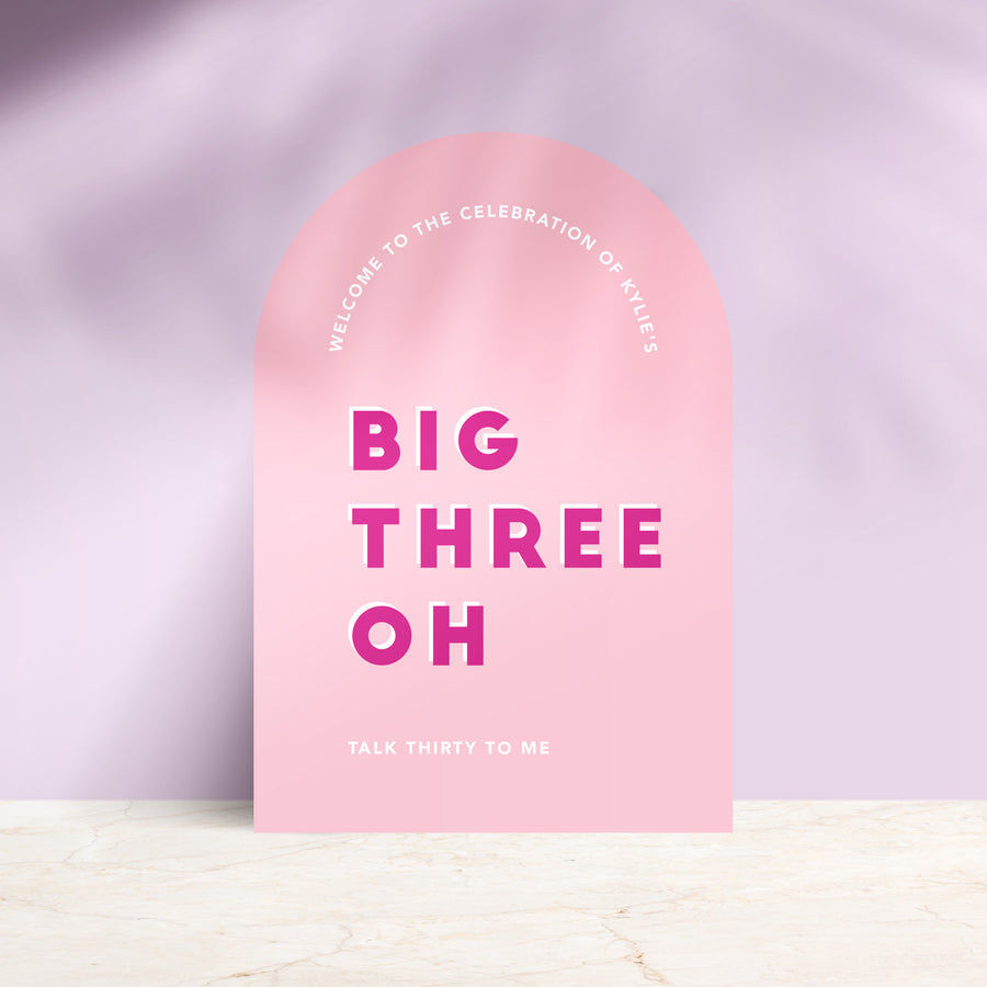 Big Bash Welcome Sign 60x90cm