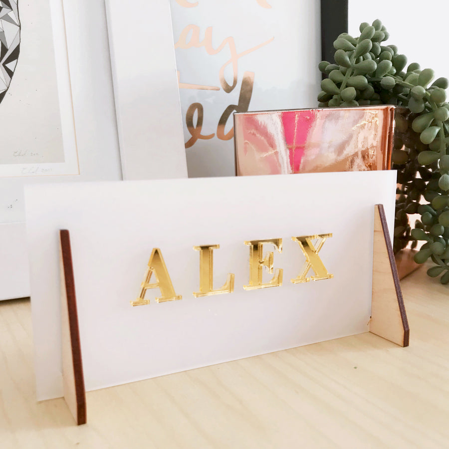 Acrylic Desk Name Plaque