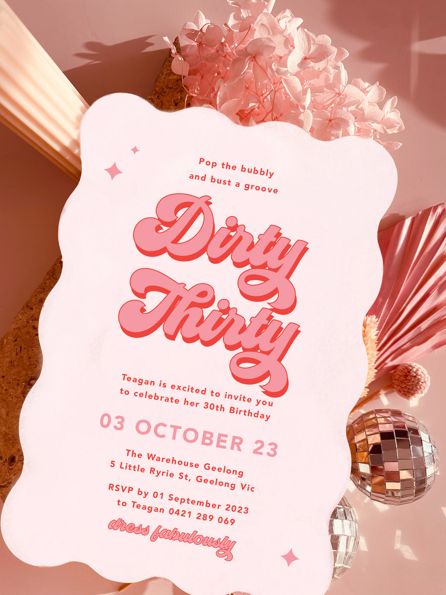 Disco Birthday Invitation